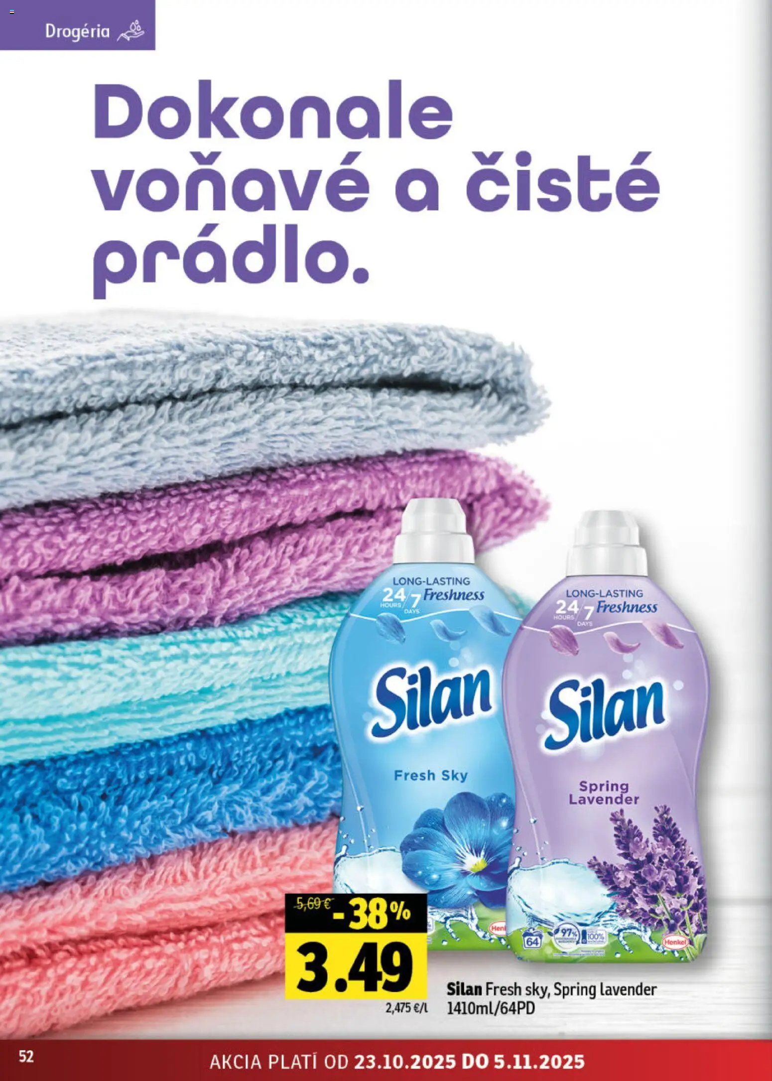 Nové Fresh akcie – leták je platný od 23.10.2025 | Strana: 52 | Produkty: Silan