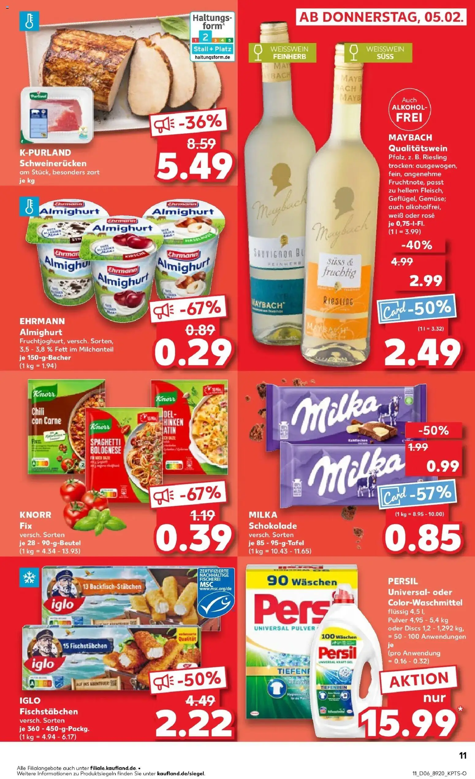 Kaufland prospekt Ilmenau	 – gültig ab 09.02.2026 | Seite: 11 | Produkte: Schokolade, Chili, Schweinerucken, Fleisch