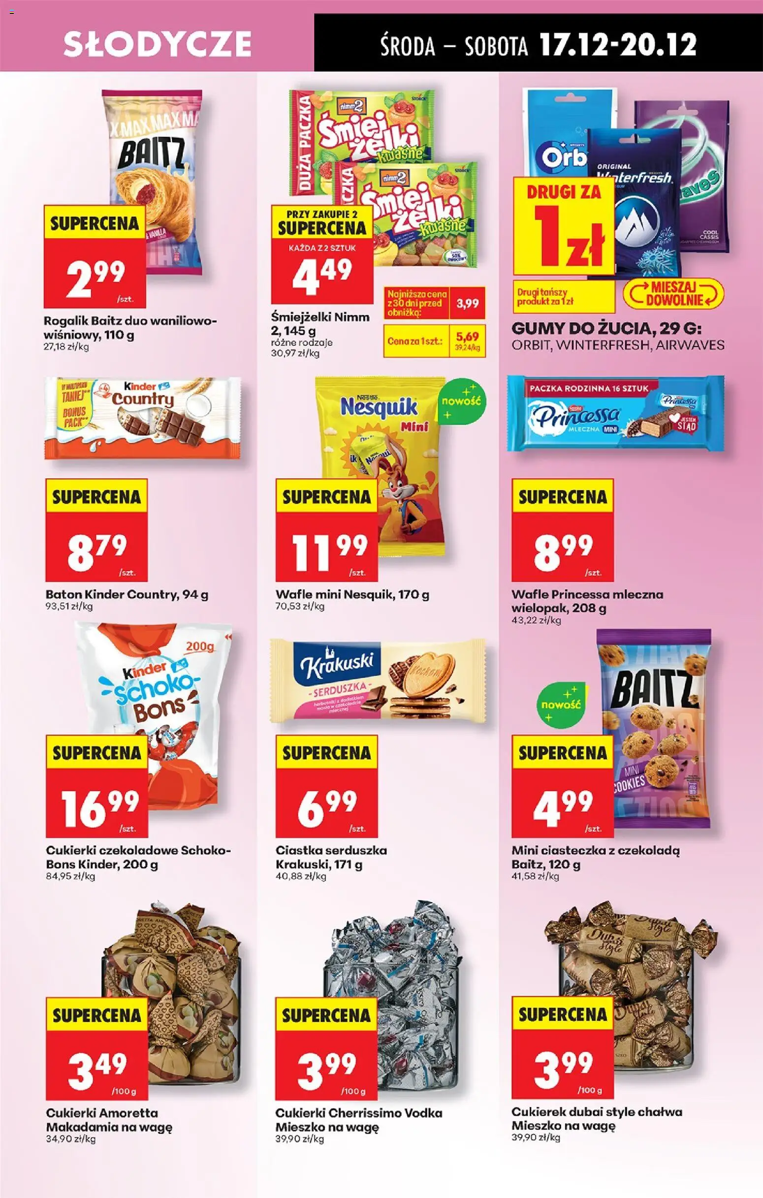 Biedronka gazetka - Oferta w tym tygodniu od 17.12.2025 | Strona: 67 | Produkty: Słodycze, Wafle, Cukierki, Ciasteczka