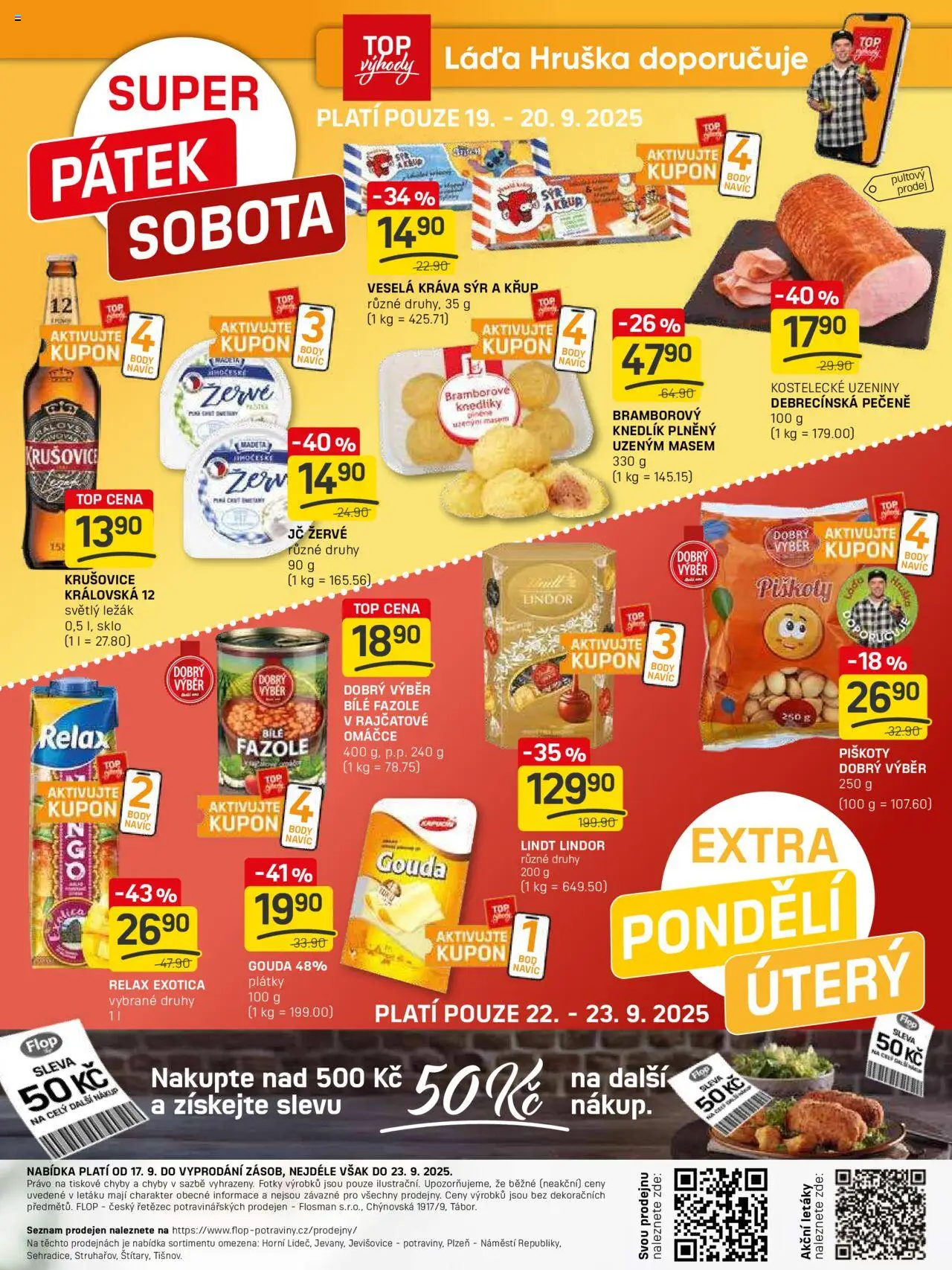 Flop leták - FlopTop od 17.09.2025 | Strana: 12 | Produkty: Lindor, Gouda, Žervé, Fazole