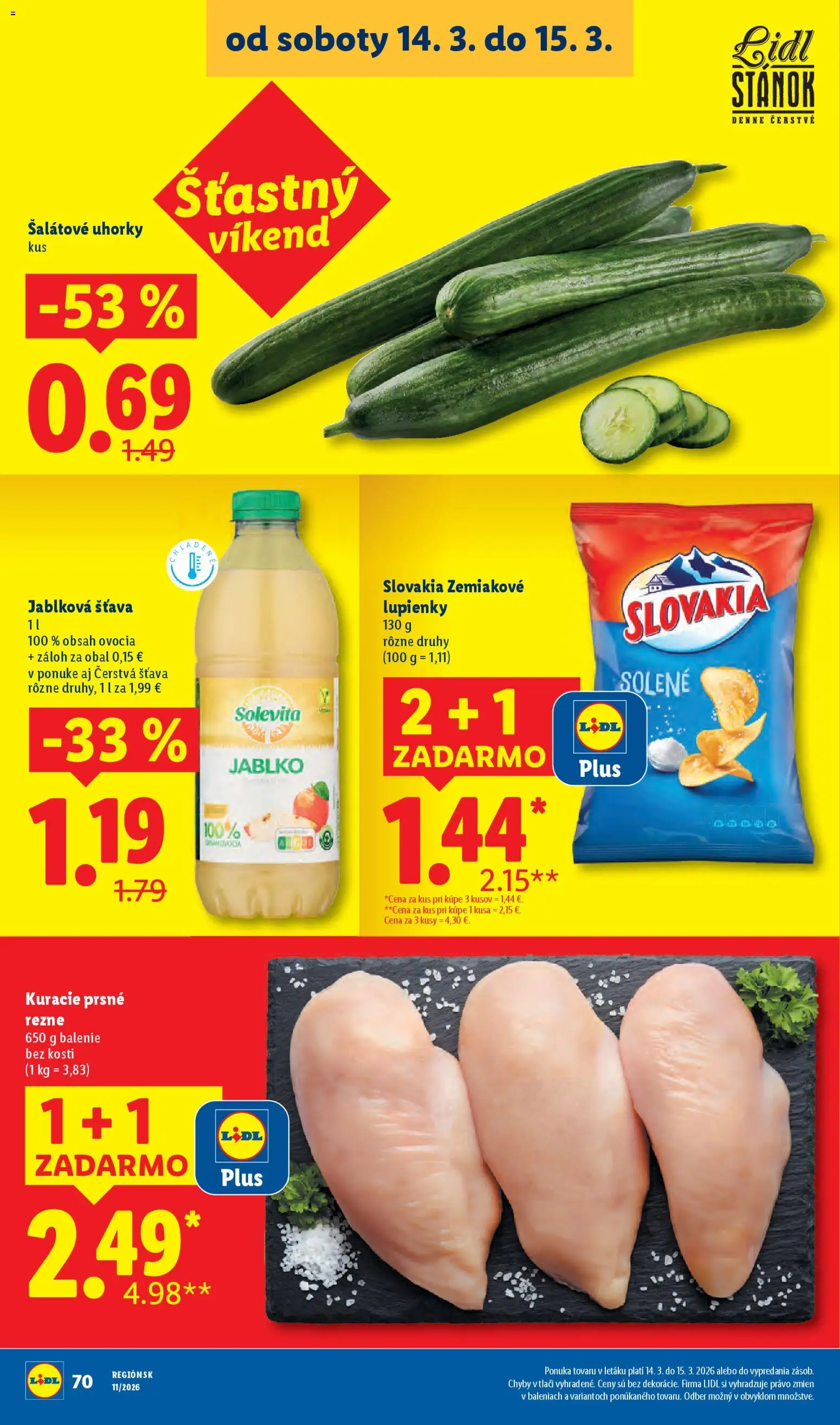 Nové Lidl akcie – leták je platný od 09.03.2026 | Strana: 94 | Produkty: Apple, Uhorky