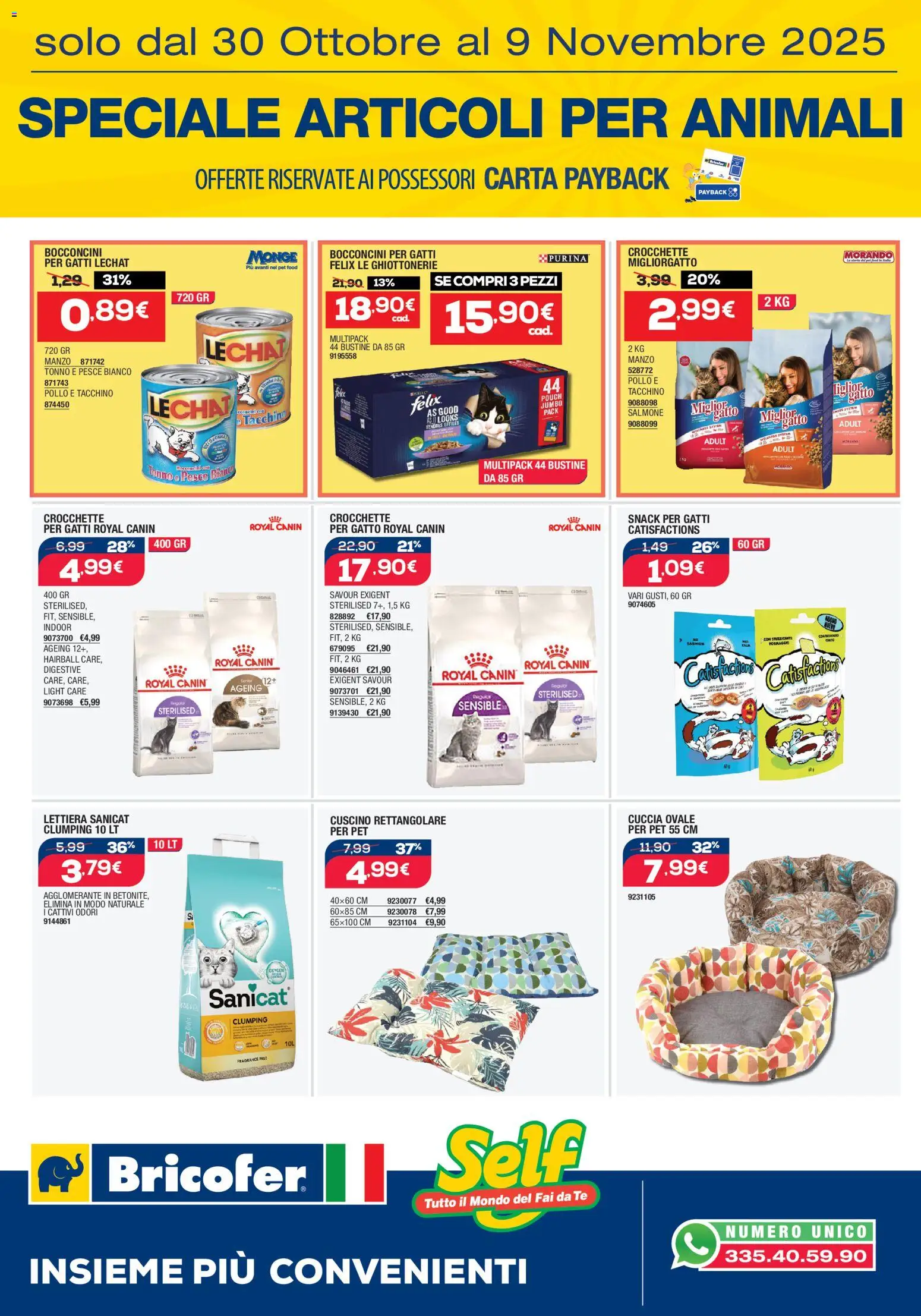 Volantino Bricofer del 30.10.2025 | Pagina: 11 | Prodotti: Pollo, Pesce, Tè, Tacchino