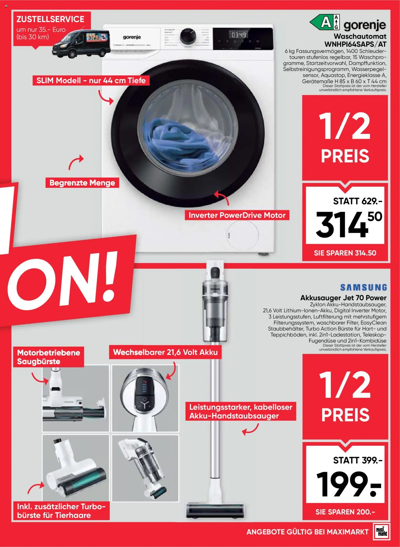 Maximarkt  Flugblatt gültig ab 22.01.2026 | Seite: 23 | Produkte: Samsung, Bürste