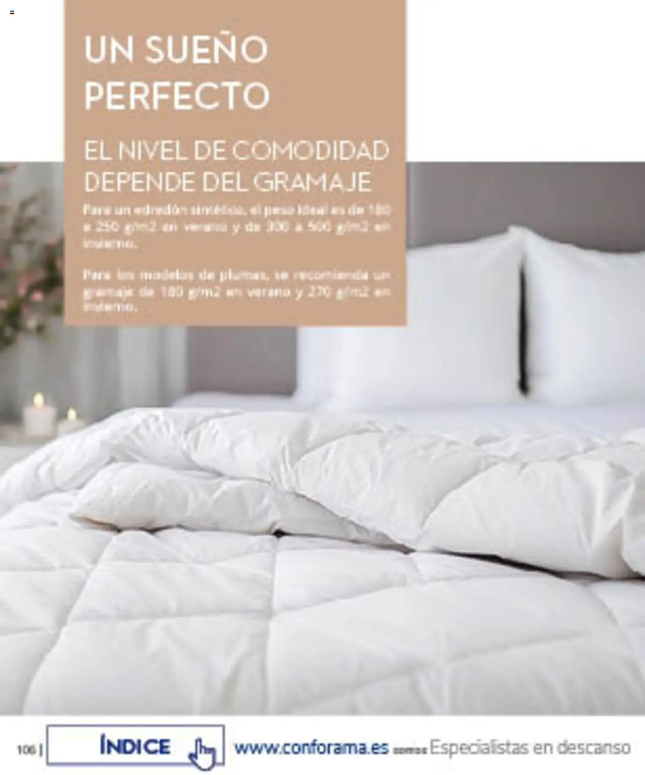 Conforama folleto │ válido desde el 07.08.2025 | Página: 106 | Productos: Edredón, Té, Peso