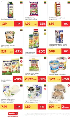 Rimi leidinys│galioja nuo 05.08.2025 | Puslapis: 22 | Prekių: Grietinėlė, Jogurtas, Sūris, Varškė
