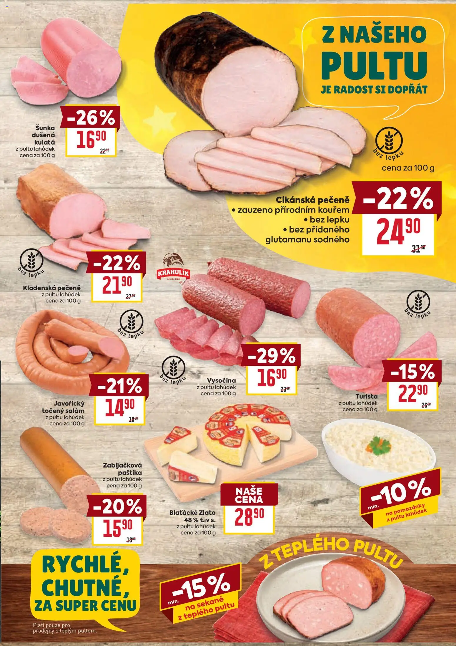 Billa Velký leták od 26.11.2025 | Strana: 5 | Produkty: Šunka, Točený salám, Vysočina, Paštika