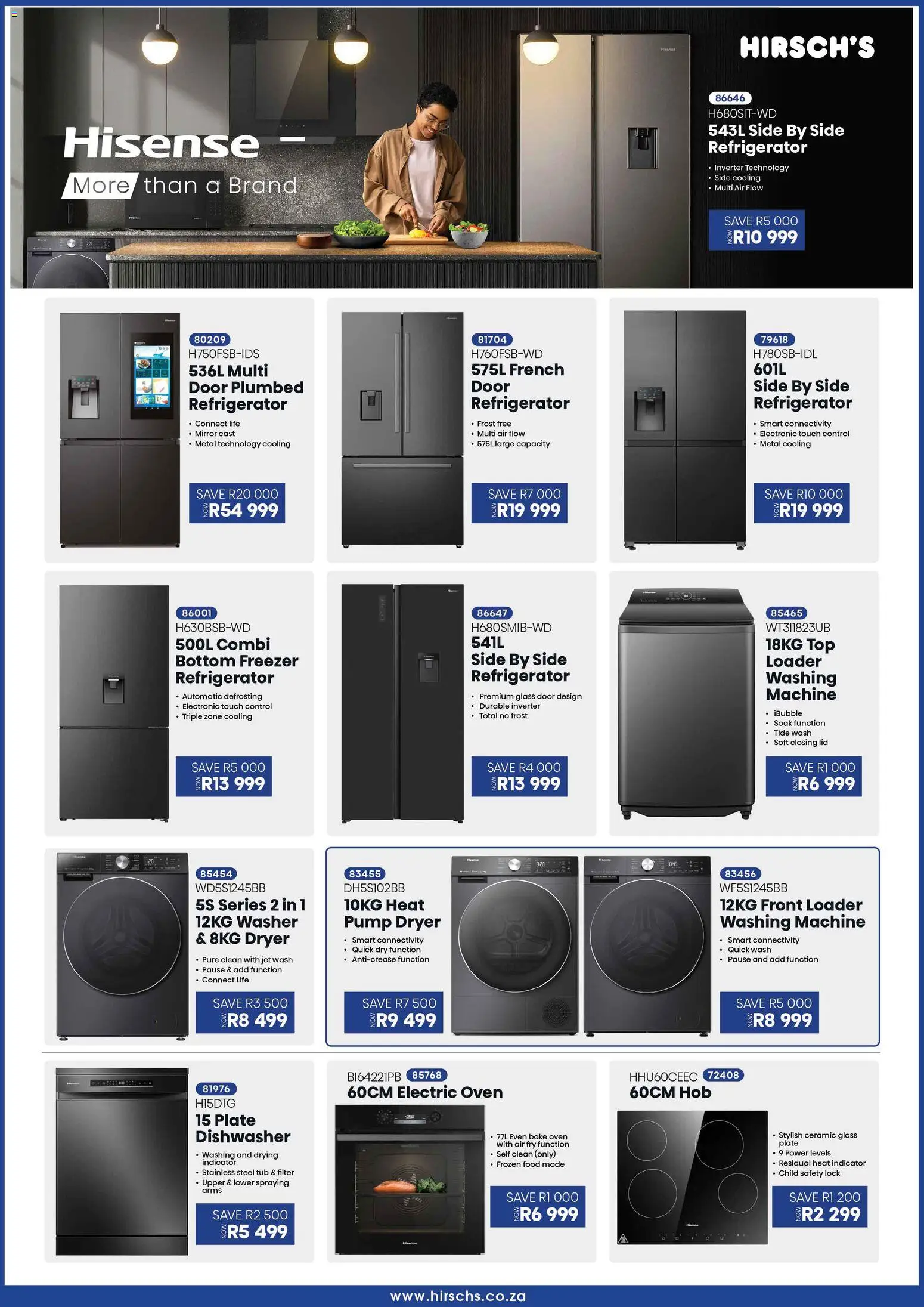 New Hirsch's catalogue – valid from 01.12.2025 | Page: 7 | Products: Refrigerator, Freezer, Hob, Lock