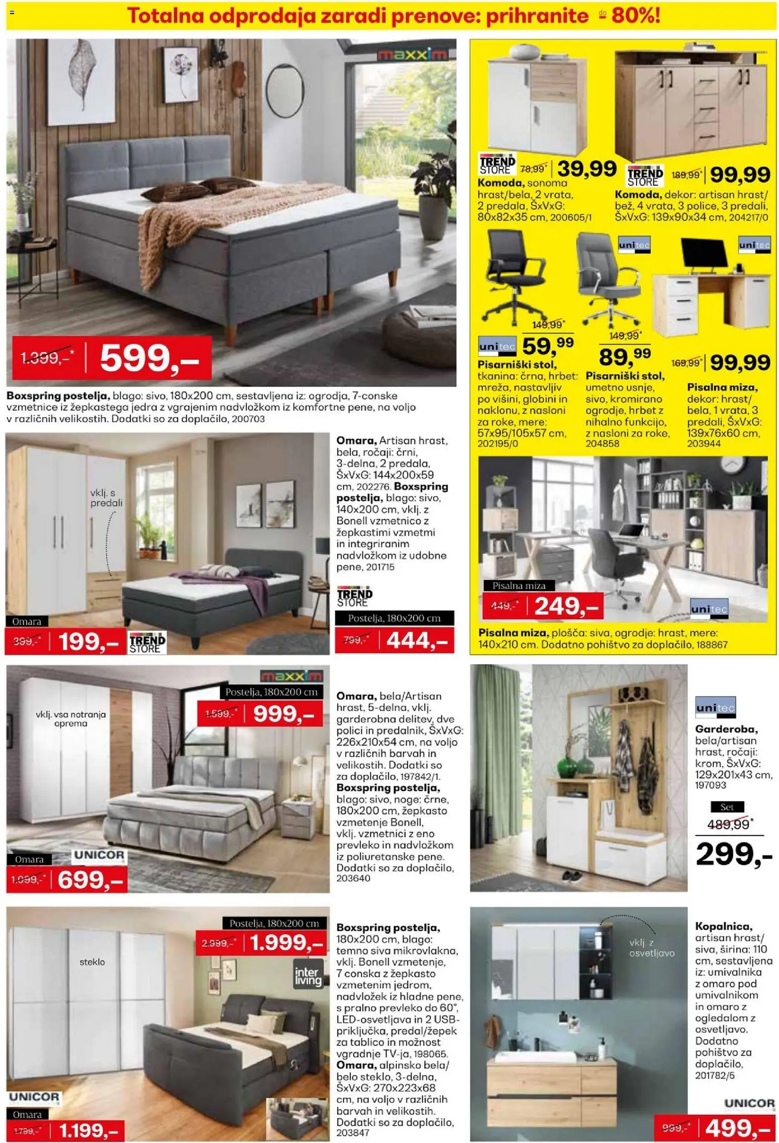 Novi Rutar katalog ponudbe – veljaven od 18.03.2026 | Stran: 5 | Izdelki: Usb, Pisalna miza, Nadvložek, Omara