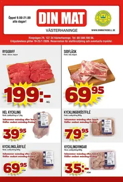 Din Mat - erbjudanden - Förhandsvisning av reklamblad från butik Din Mat aktuell från 19.01.2026