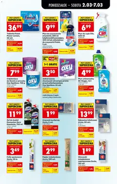 Pogląd oferty "Płyn do czyszczenia zmywarki, 250 ml lubpłynnabłyszczący, 400 ml lub odświeżacz do zmywarki Finish, 1 szt., Płyn do czyszczenia zmywarki, 250 ml lub płyn nabłyszczający, 400 ml lub odświeżacz do zmywarki Finish, 1 szt. różne rodzaje" - ważna od 02.03.2026 | Strona: 83