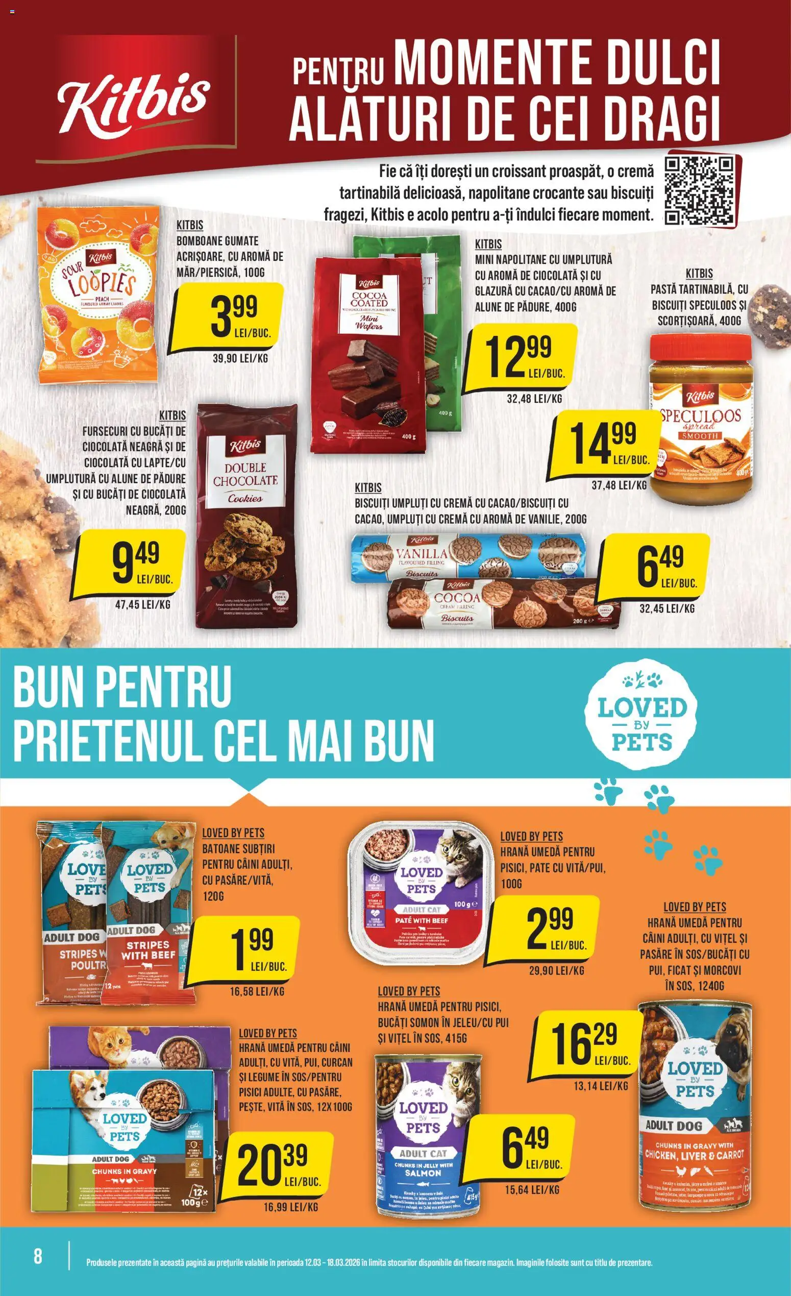 Noul catalog Mega Image – valabil de la 12.03.2026 | Pagină: 8 | Produse: Pate, Napolitane, Cremă, Biscuiți