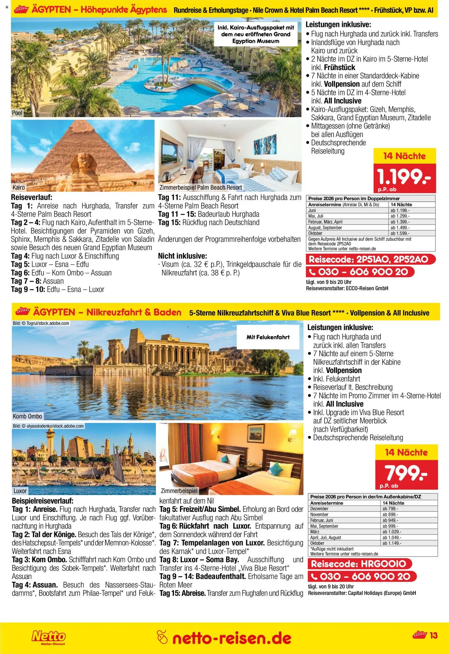 Netto Reisen Prospekt 	 – gültig ab 29.12.2025 | Seite: 13 | Produkte: Uhr