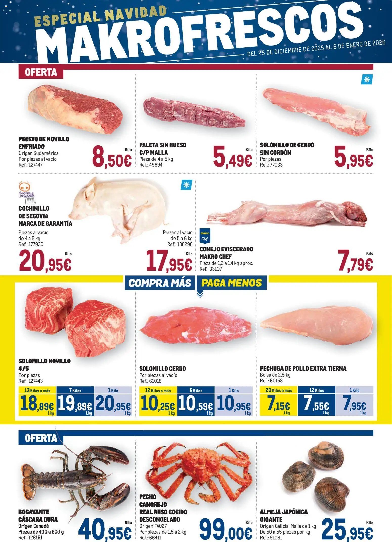 Makro - Fresco │ válido desde el 25.12.2025 | Página: 1 | Productos: Solomillo de cerdo, Cerdo, Bolsa