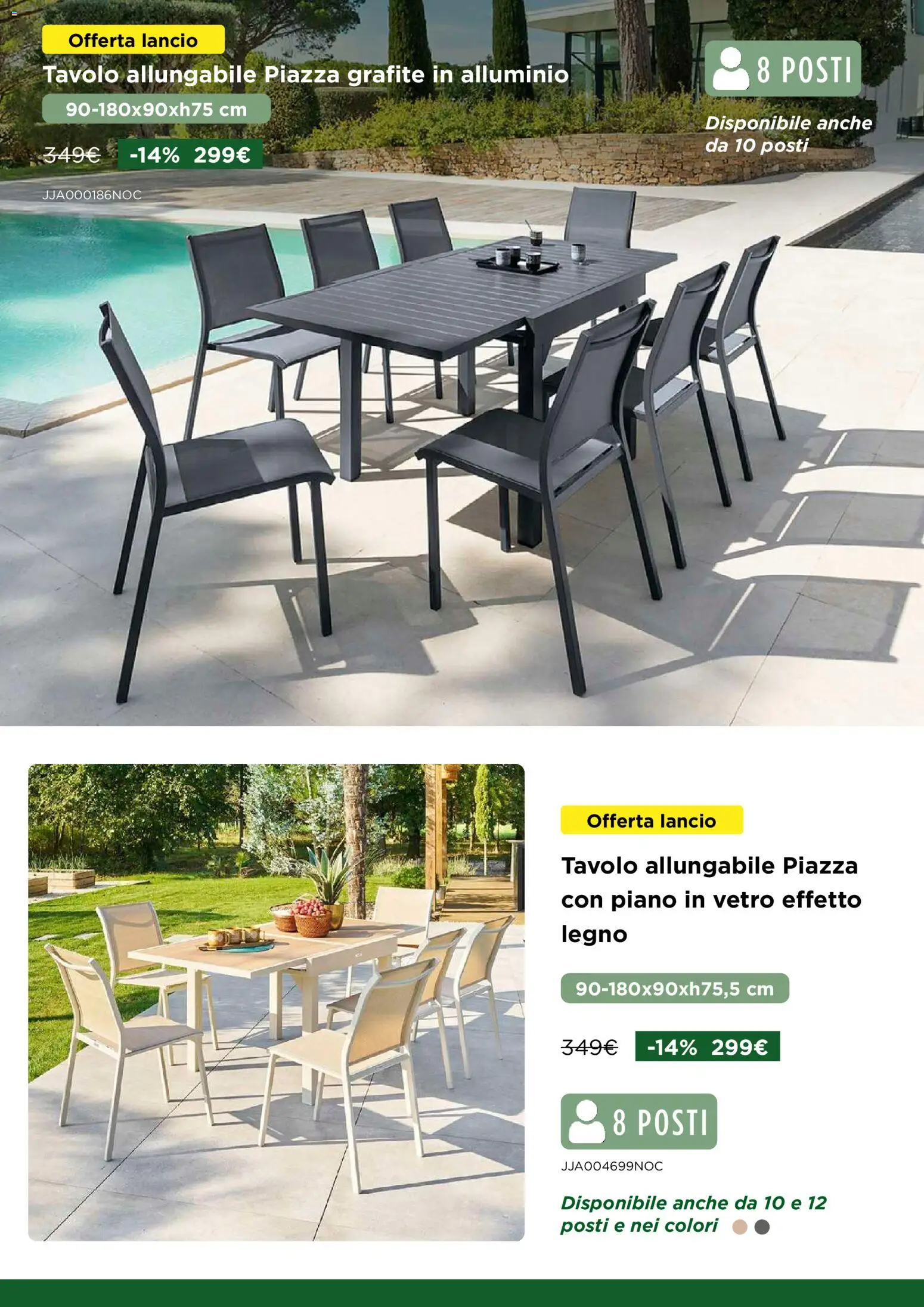 Volantino Kasanova del 21.03.2026 | Pagina: 3 | Prodotti: Alluminio, Tavolo