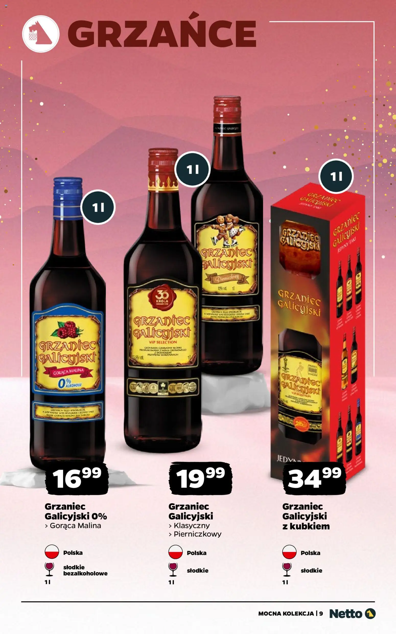 Netto gazetka - Mocna Kolekcja od 22.12.2025 | Strona: 9 | Produkty: Malina, Grzaniec galicyjski