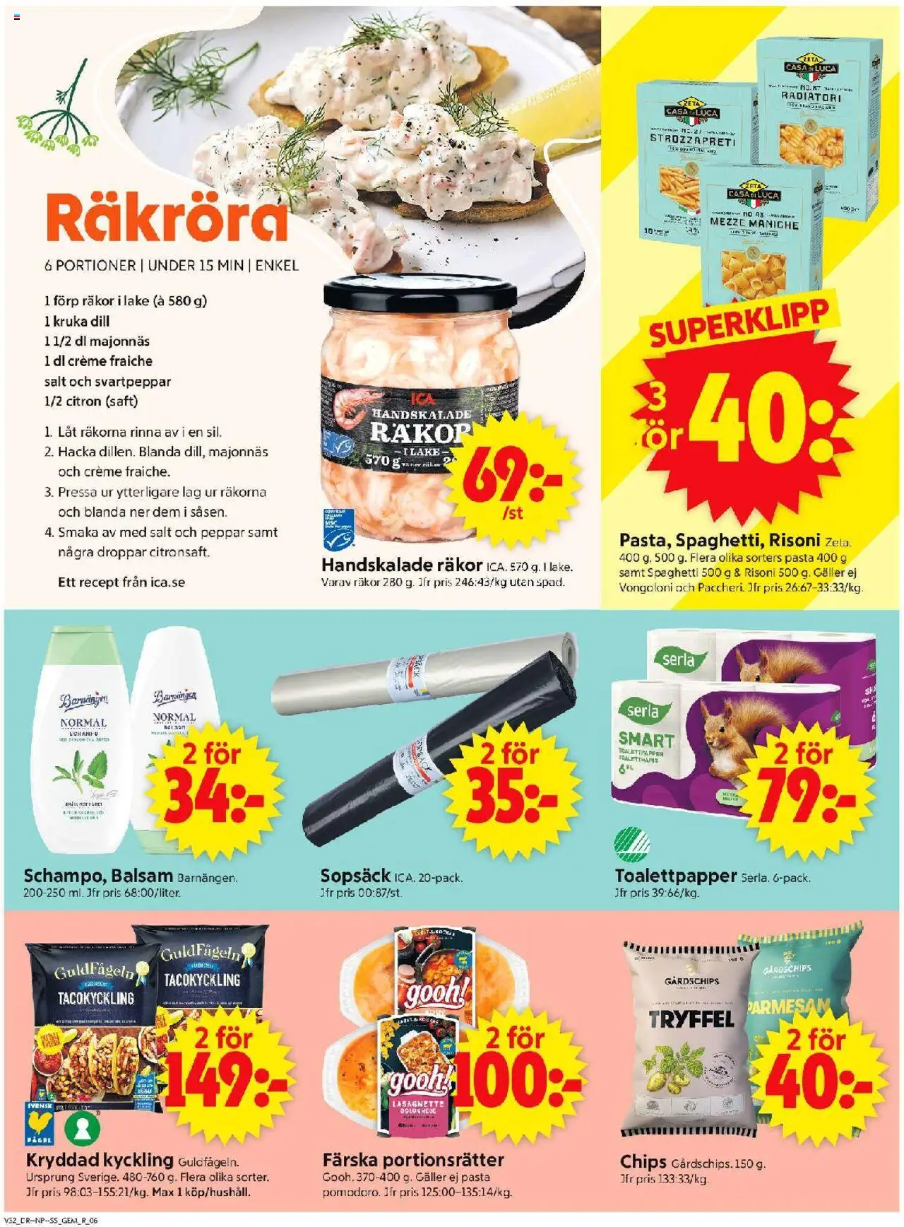 ICA Supermarket reklamblad aktuell från 04.08.2025 | Sida: 8 | Produkter: Majonnäs, Peppar, Spaghetti, Pasta