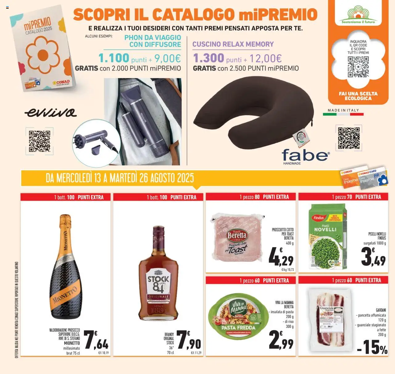 Volantino Conad del 13.08.2025 | Pagina: 38 | Prodotti: Riso, Prosecco, Olive, Guanciale