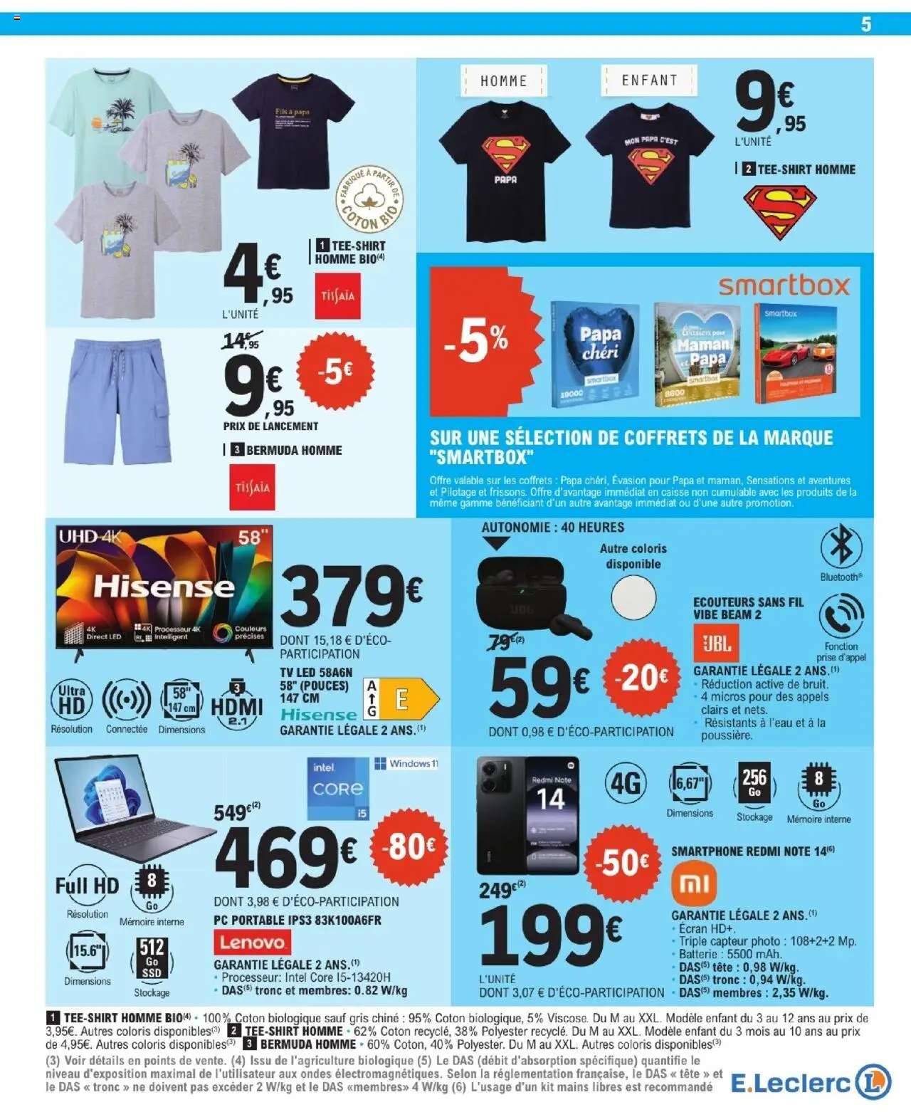  | Page: 5 | Produits: Bermuda, Coton, TV led, Portable