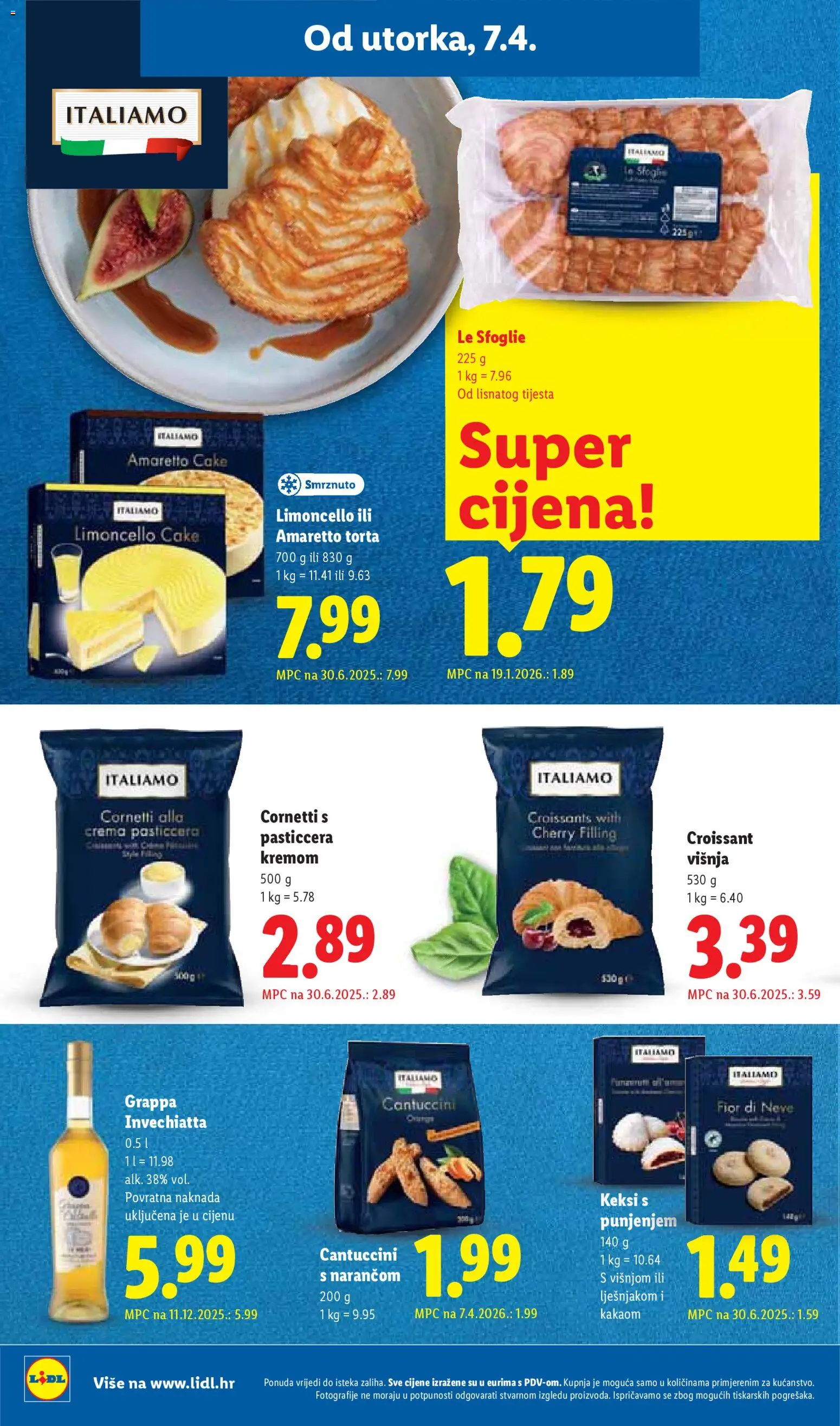 Lidl katalog | vrijedi od 07.04.2026 | Stranica: 20 | Proizvodi: Keksi, Torta