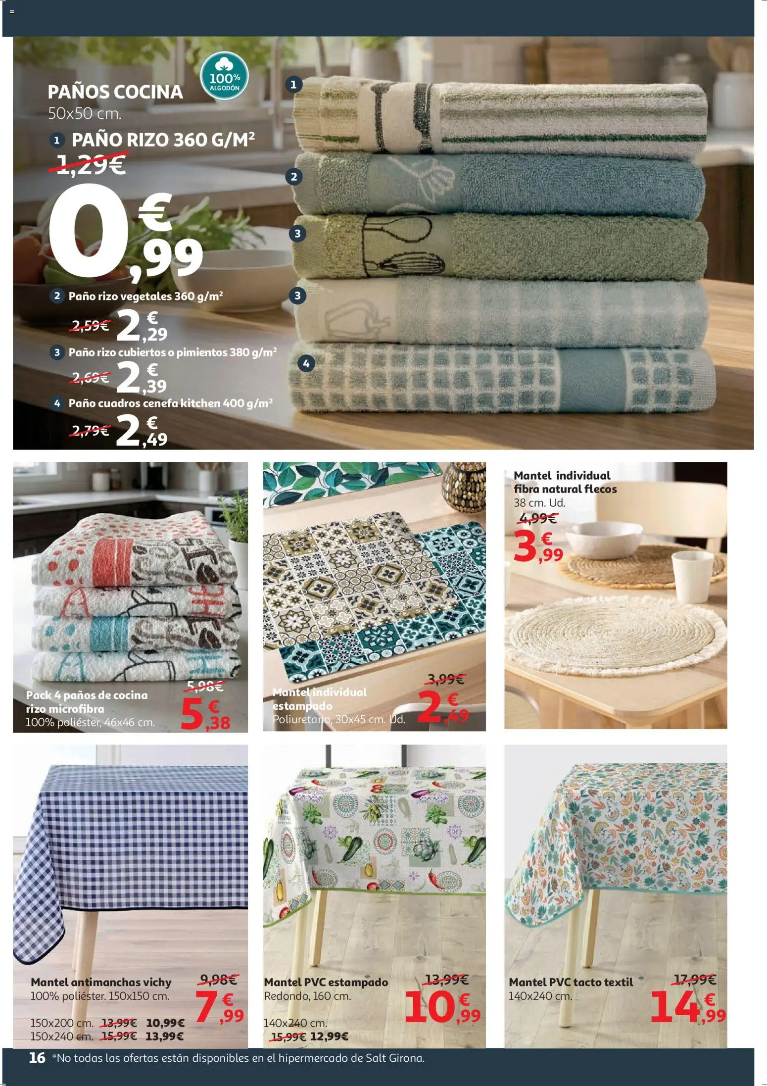 Alcampo - HP Cat │ válido desde el 09.01.2026 | Página: 16 | Productos: Mantel, Cocina