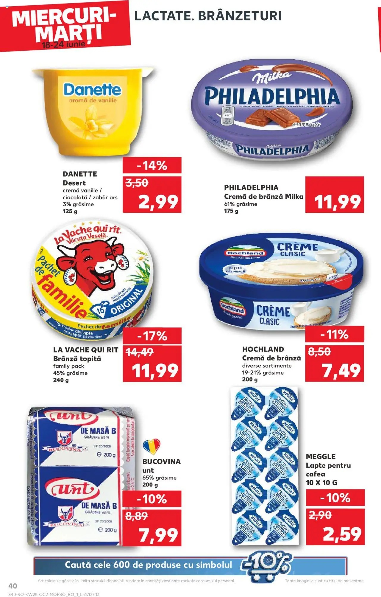 Kaufland RO akciós ujság - amely érvényes a következő dátumtól: 18.06.2025 | Oldal: 40