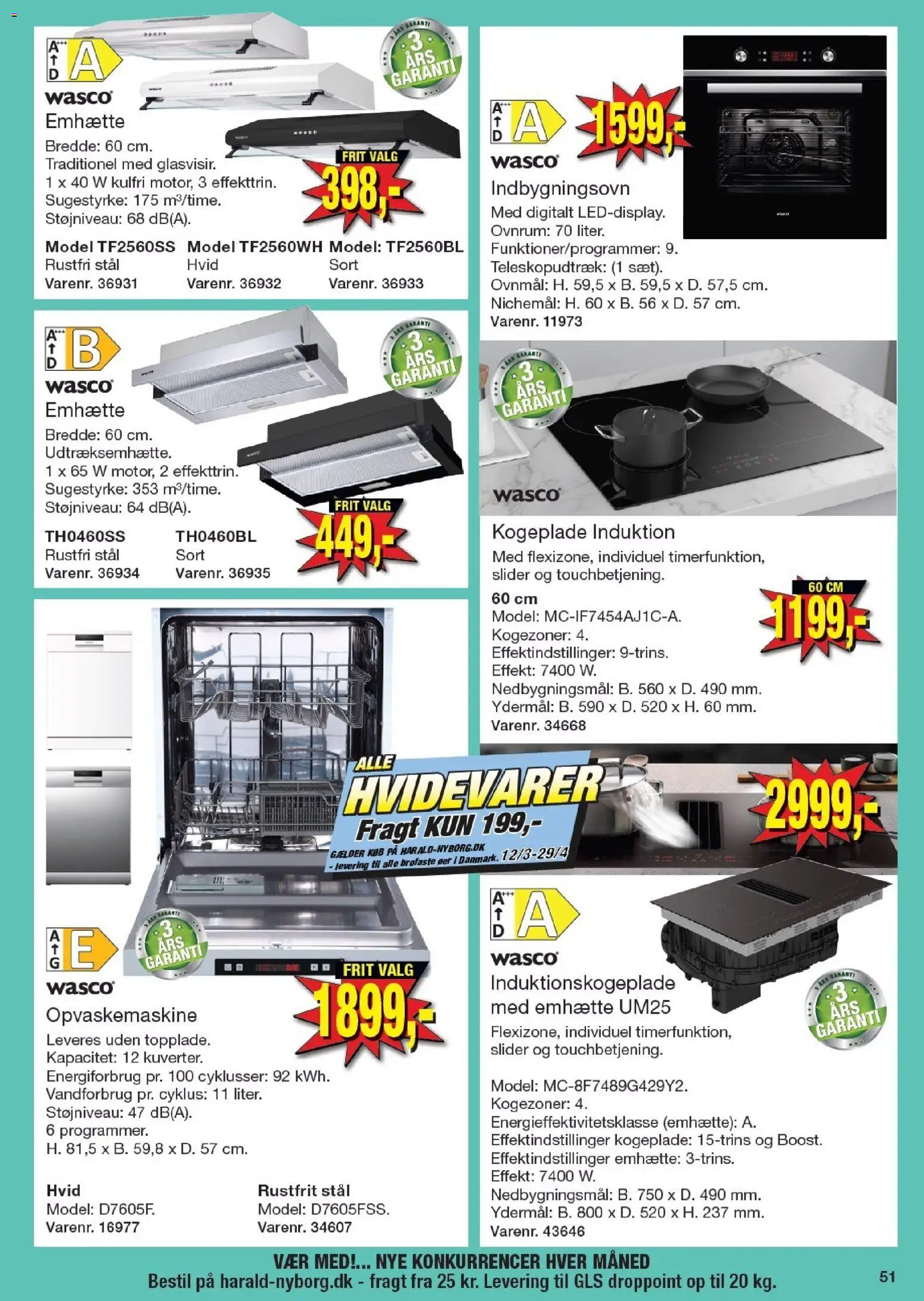 Harald Nyborg tilbudsavis – gyldig fra 02.04.2026 | Side: 53 | Produkter: Opvaskemaskine, Kogeplade