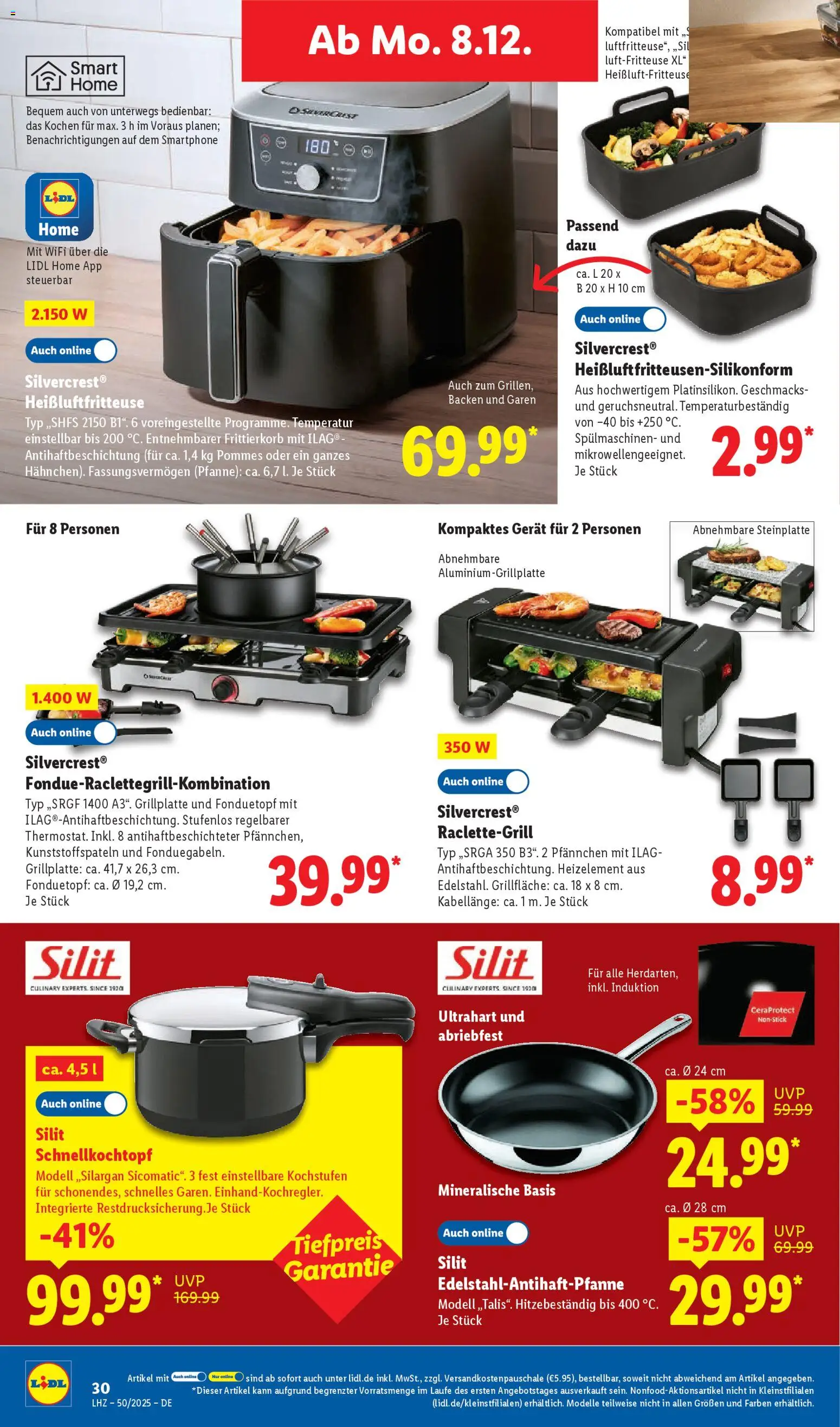 Lidl Prospekt Kornwestheim – gültig ab 08.12.2025 | Seite: 46 | Produkte: Pommes, Heißluftfritteuse, Smartphone