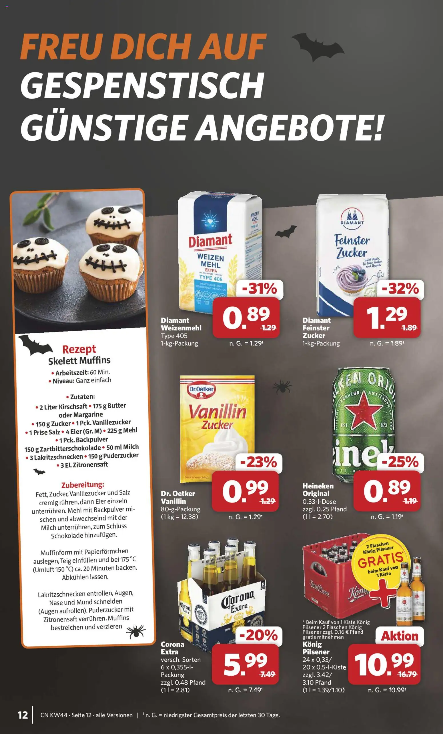Combi Prospekt 	 – gültig ab 27.10.2025 | Seite: 13 | Produkte: Konig pilsener, Milch, Butter, Kuchen