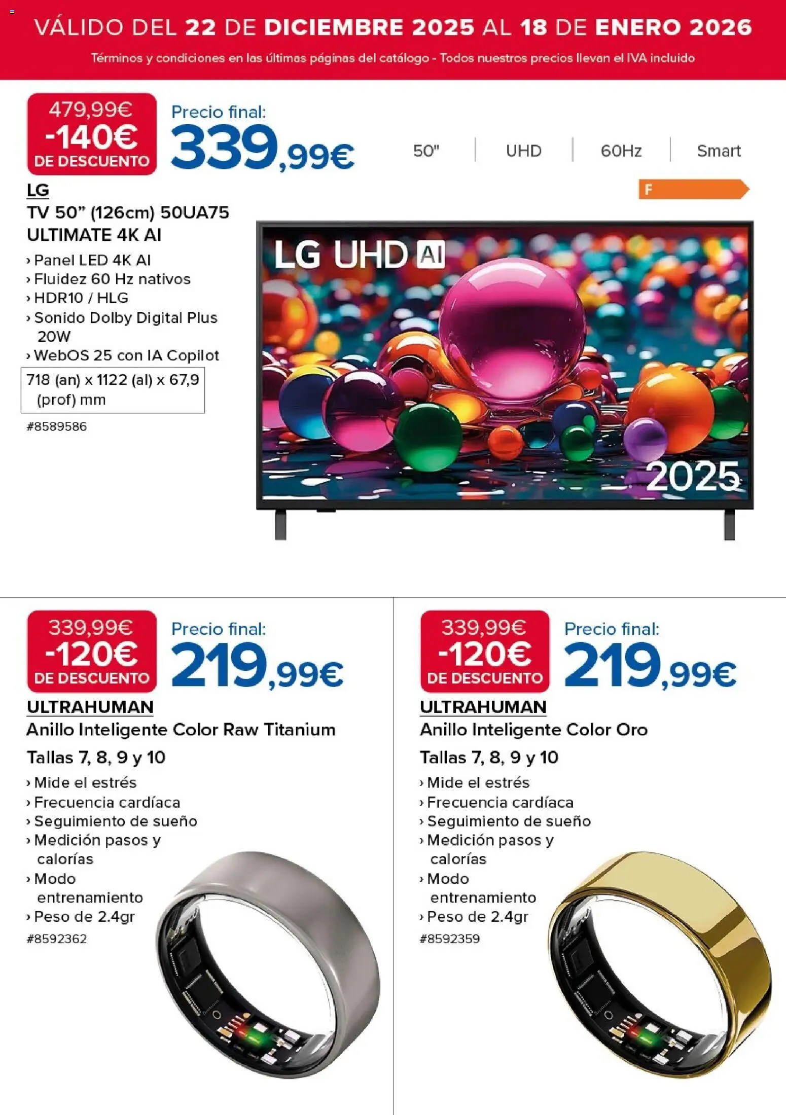 Costco catálogo │ válido desde el 22.12.2025 | Página: 8 | Productos: Peso