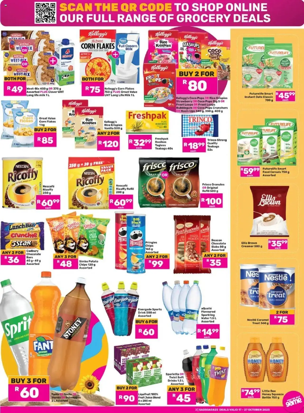 New Game catalogue – valid from 17.10.2025 | Page: 3 | Products: BB cream, Corn, Oats, Coffee