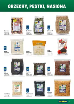 Pogląd oferty "Makro Gazetka - Ultra fresh" - ważna od 01.03.2026 | Strona: 55 | Produkty: Wiórki kokosowe, Nasiona, Płatki, Sezam