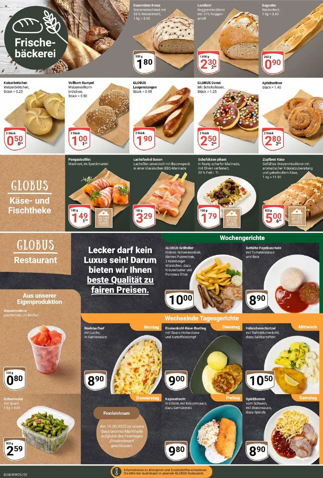 Globus prospekt Bobenheim-Roxheim	 - gültig ab dem 15.06.2025 | Seite: 5 | Produkte: Bäckerei, Käse, Pommes frites, Reis