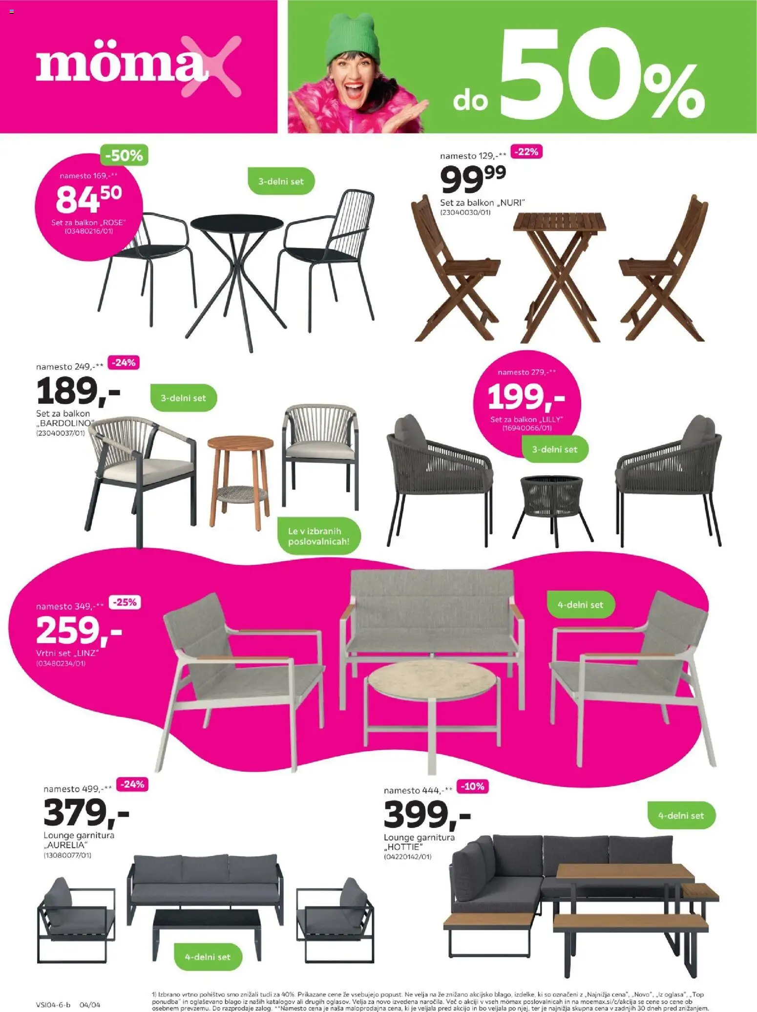 Novi Mömax katalog ponudbe – veljaven od 30.03.2026 | Stran: 4 | Izdelki: Pohištvo, Vrtno pohistvo