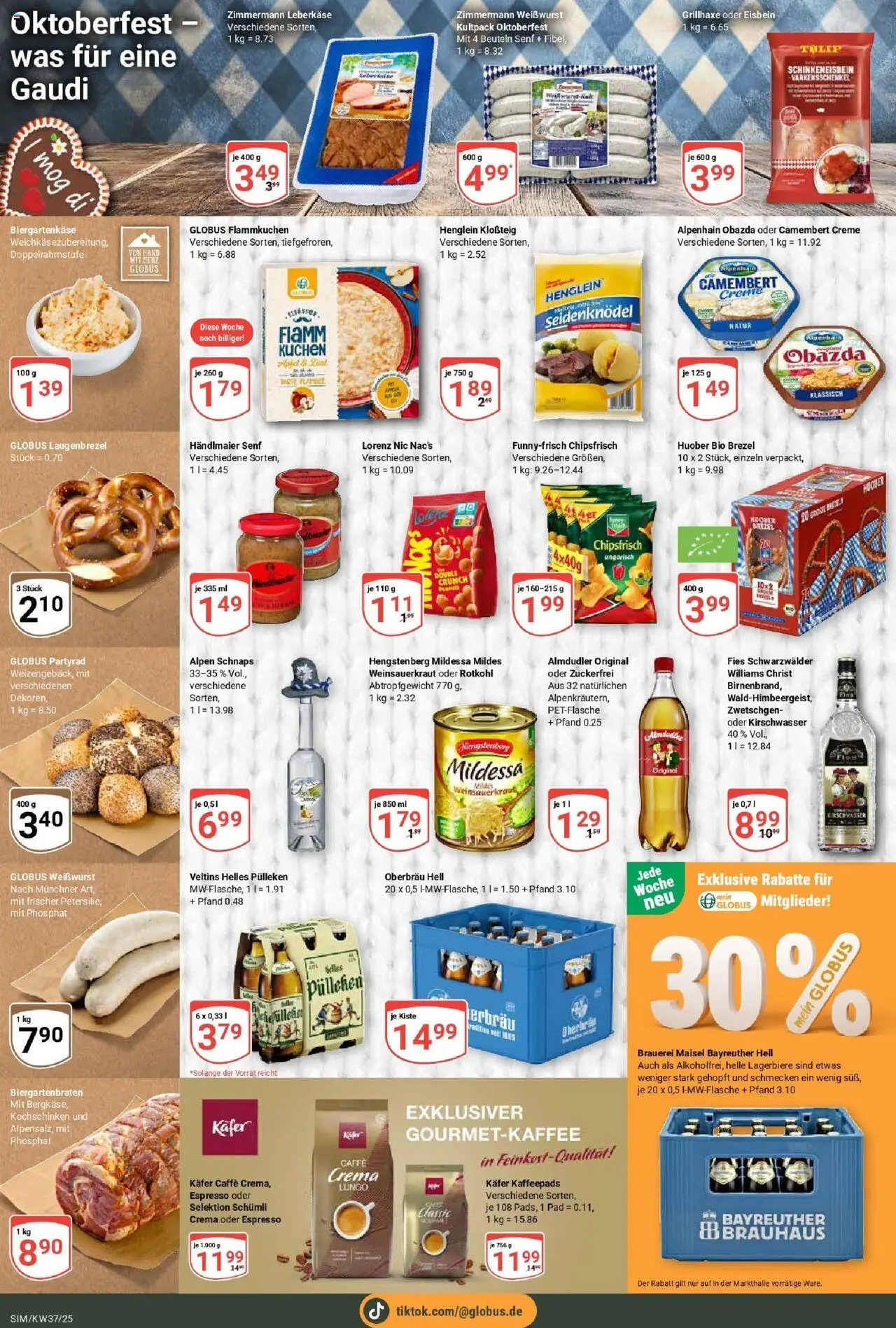 Globus prospekt Simmern	 – gültig ab 07.09.2025 | Seite: 19 | Produkte: Helles pulleken, Creme, Kuchen, Leberkase