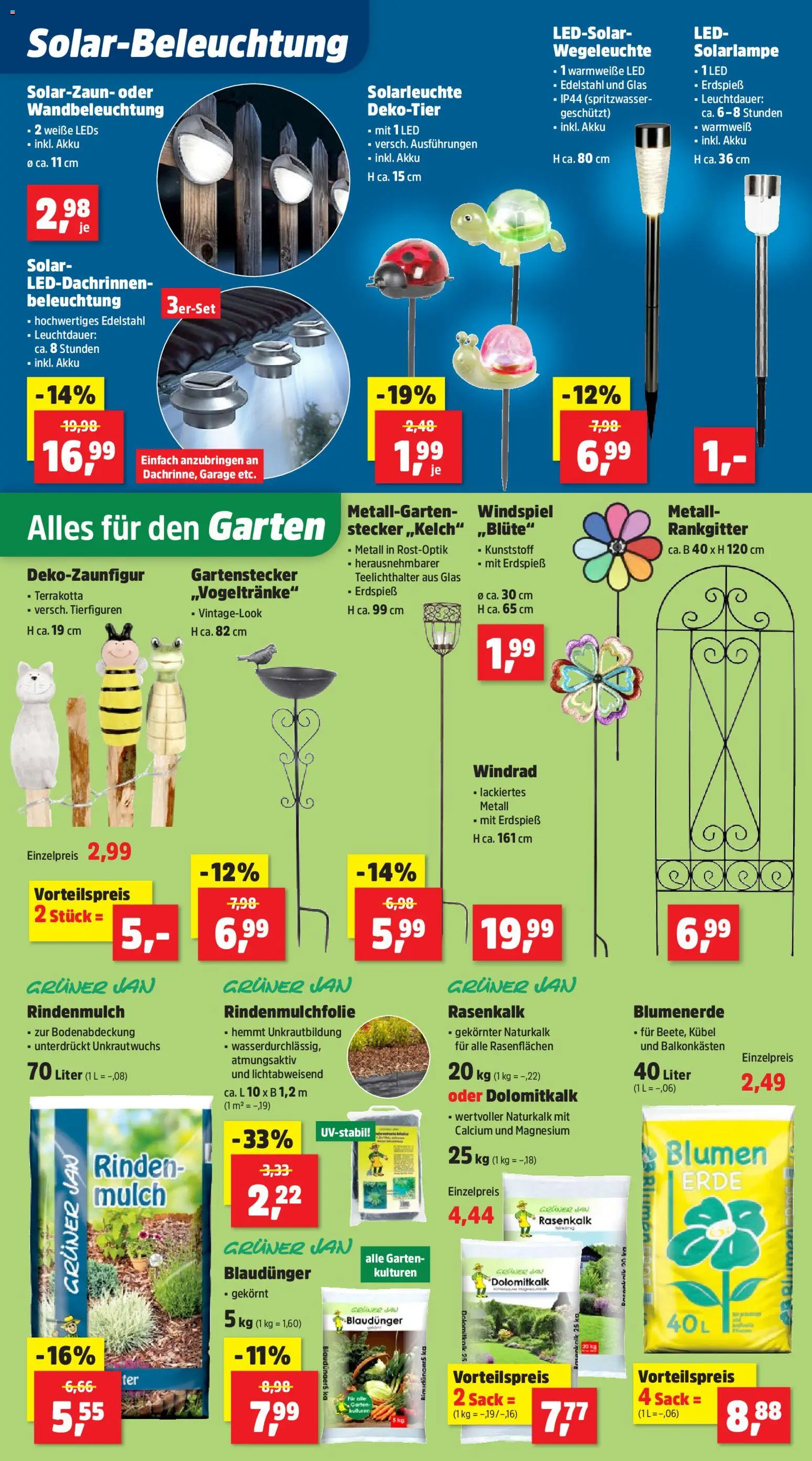 Thomas Philipps Prospekt – gültig ab 16.02.2026 | Seite: 3 | Produkte: Rindenmulch, Blumen, Blumenerde, Solarleuchte