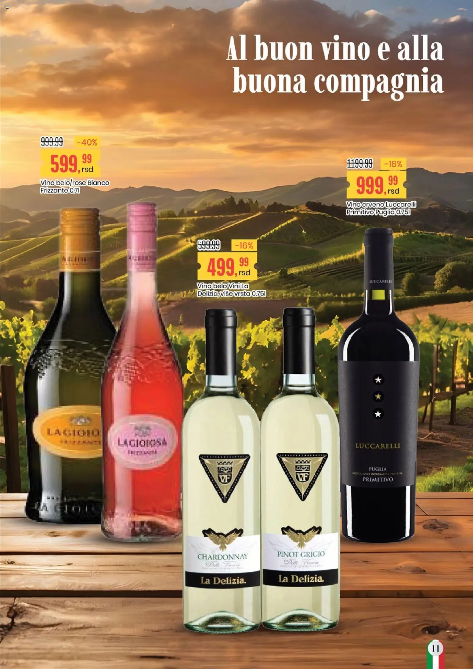 Aroma Market katalog - važi od 26.12.2025 | Strana: 11 | Proizvode: Chardonnay, Pinot grigio, Vino