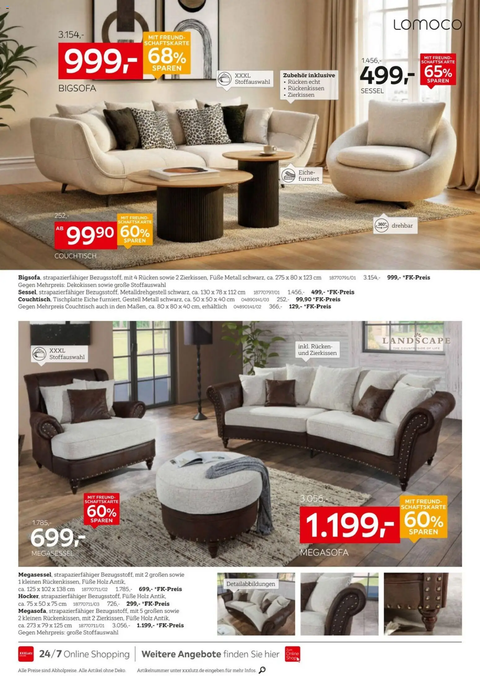 XXXLutz Junges Wohnen – gültig ab 11.04.2026 | Seite: 6 | Produkte: Bigsofa, Sessel, Couchtisch