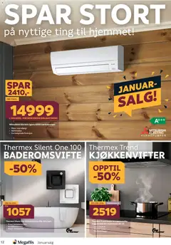 Forhåndsvisning av Megaflis kundeavis gyldig fra 02.01.2026 | Side: 12 | Produkter: Varmepumpe