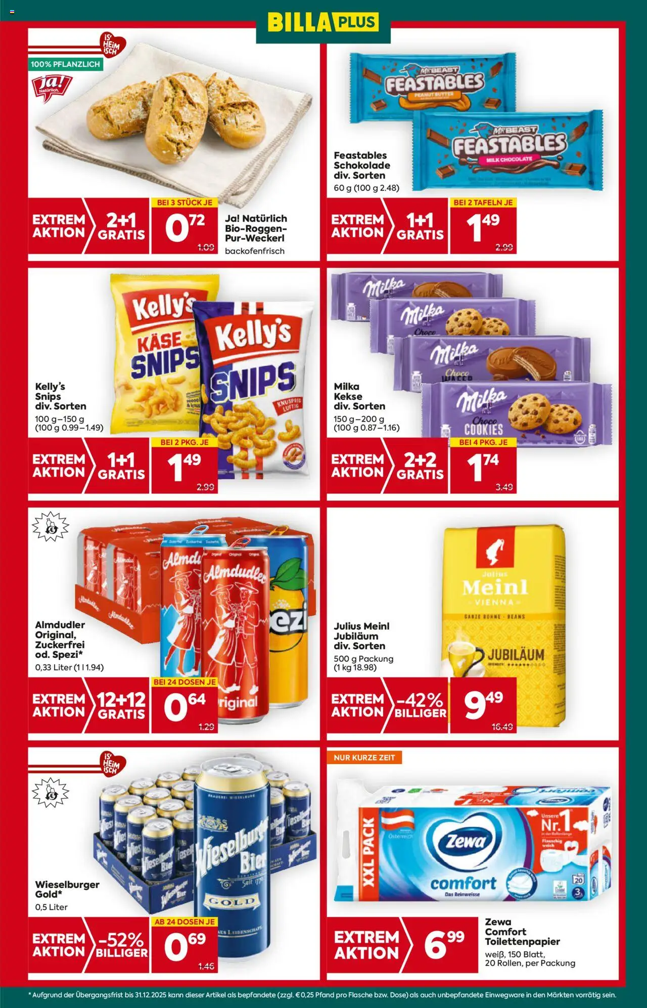 Billa Plus Flugblatt - Wien gültig ab 07.08.2025 | Seite: 5 | Produkte: Kekse, Butter, Käse, Schokolade