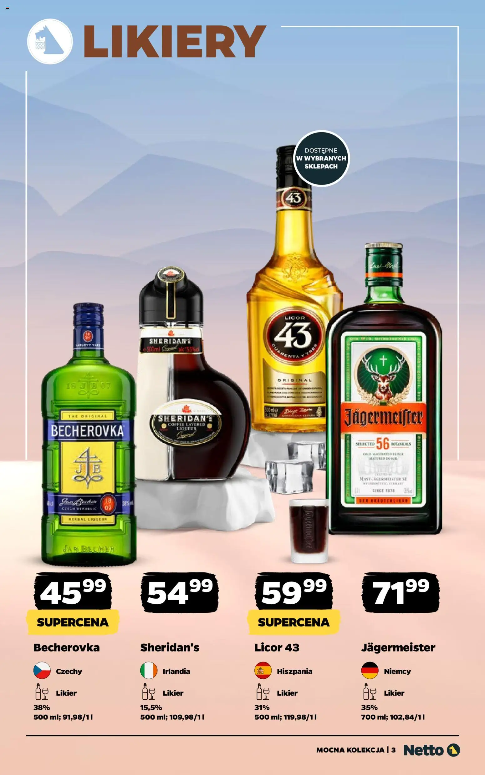 Netto gazetka - Alkohole mocne od 05.01.2026 | Strona: 3 | Produkty: Becherovka, Jagermeister