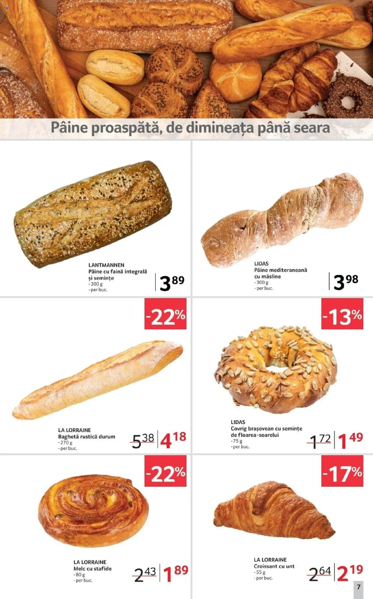 Noul catalog Selgros – valabil de la 17.10.2025 | Pagină: 7 | Produse: Măsline, Semințe, Unt, Pâine
