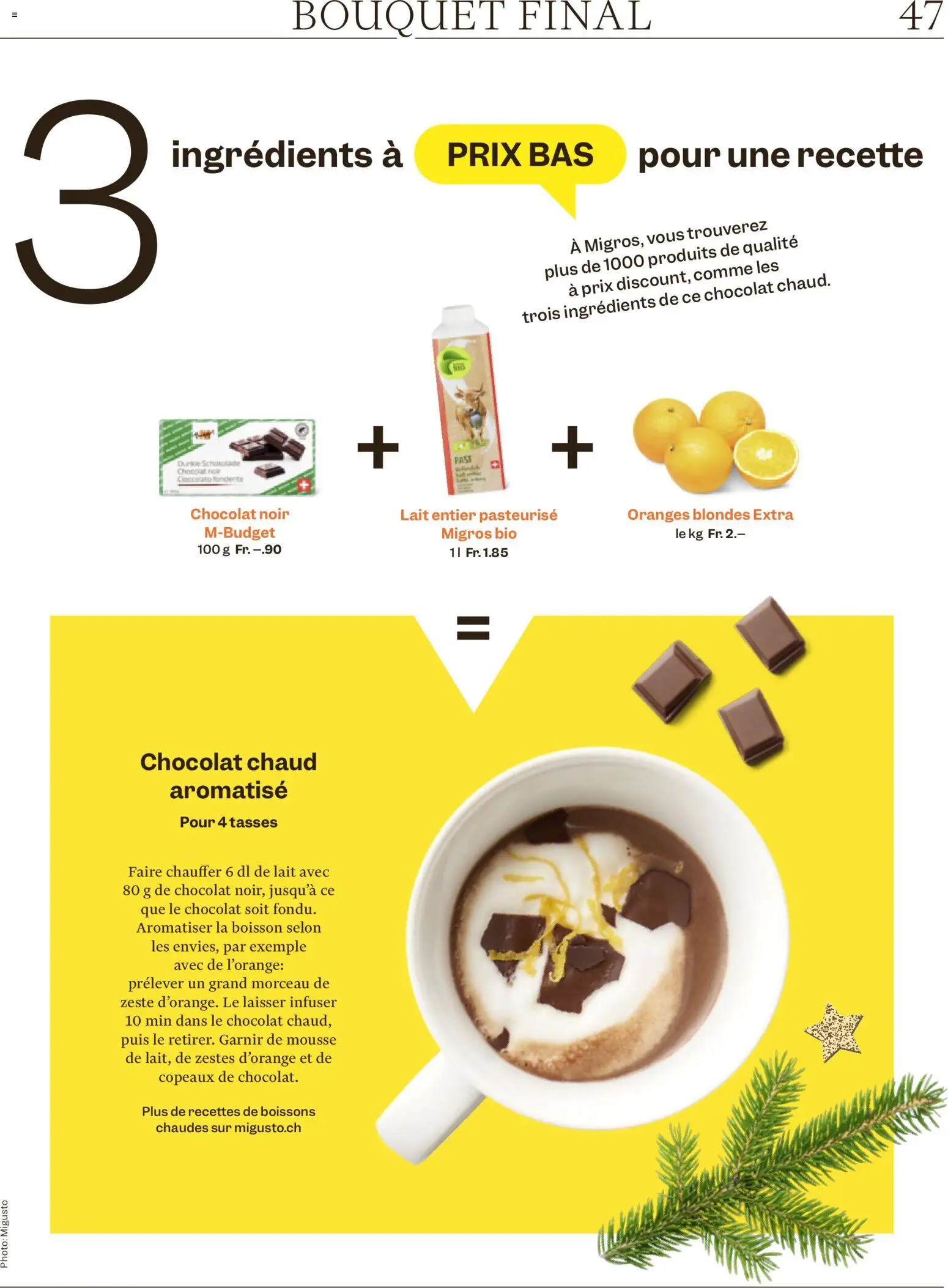 Migros Magazin FR – gültig ab 22.12.2025 | Seite: 47 | Produkte: Dunkle schokolade, Schokolade