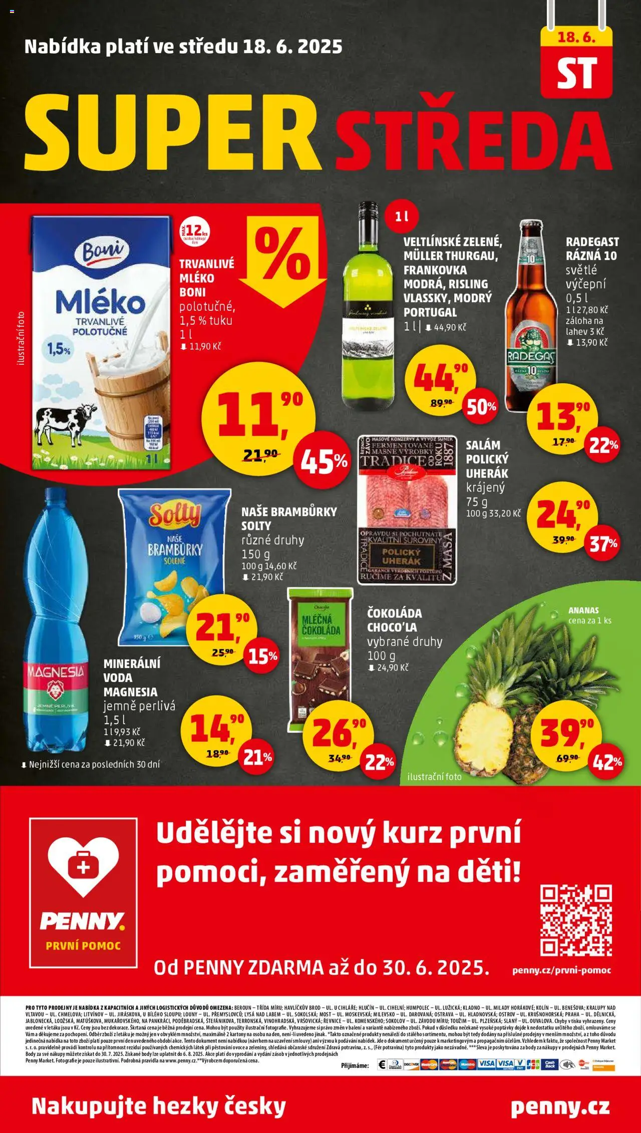 Penny Market leták - Čtvrtečník od 12.06.2025 | Strana: 28 | Produkty: Radegast Rázna 10, Masové konzervy, Minerální voda, Láhev