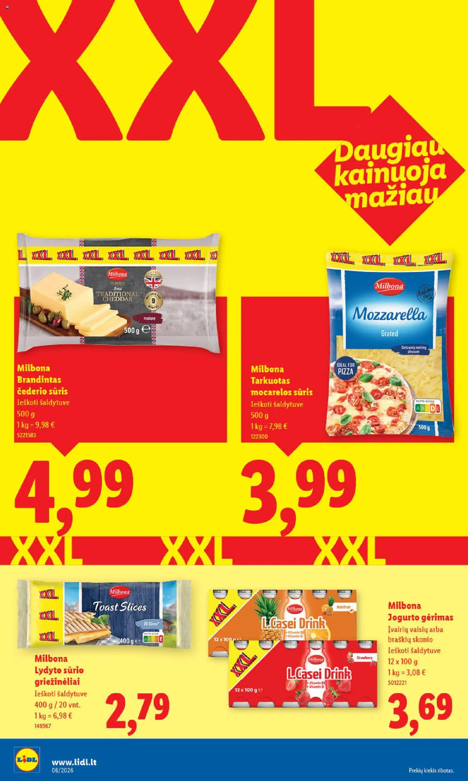 LIDL akcijos nuo 02.02.2026 | Puslapis: 24 | Prekių: Sūris, Jogurto gėrimas