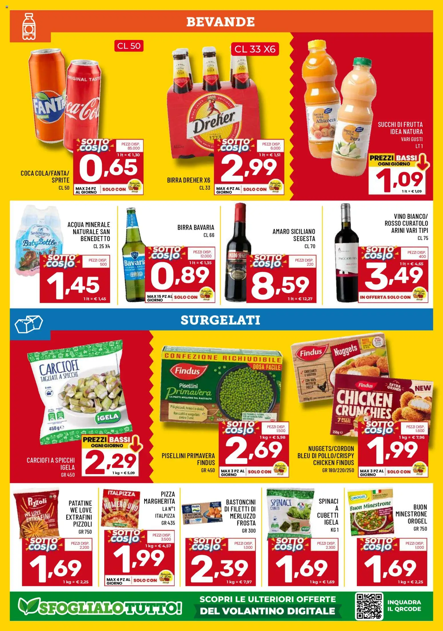 Volantino Il Centesimo del 23.01.2026 | Pagina: 6 | Prodotti: Birra, Nuggets, Vino, Spinaci