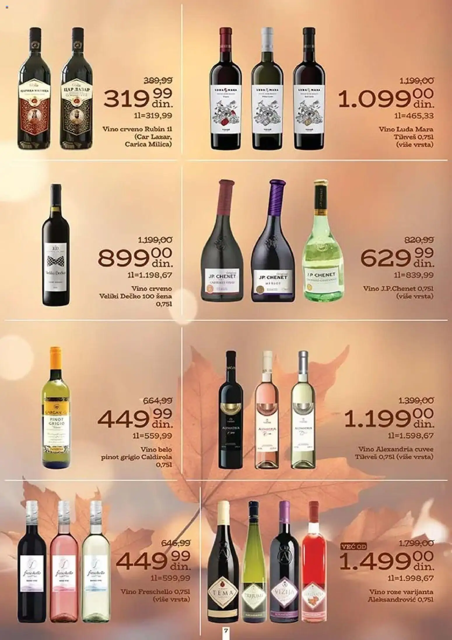 Univerexport katalog - važi od 06.11.2025 | Strana: 5 | Proizvode: Pinot grigio, Belo vino, Vino