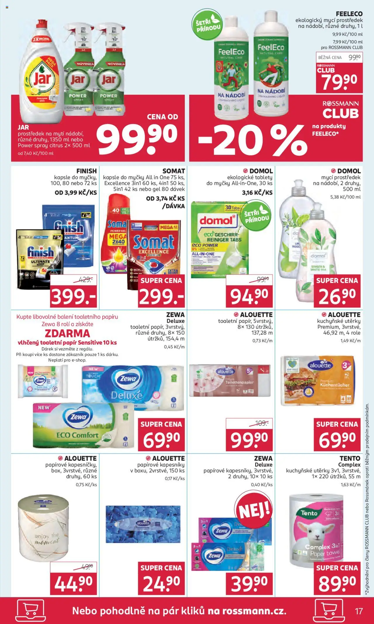 Rossmann leták od 08.10.2025 | Strana: 17 | Produkty: Kapsle, Utěrky, Zewa, Somat