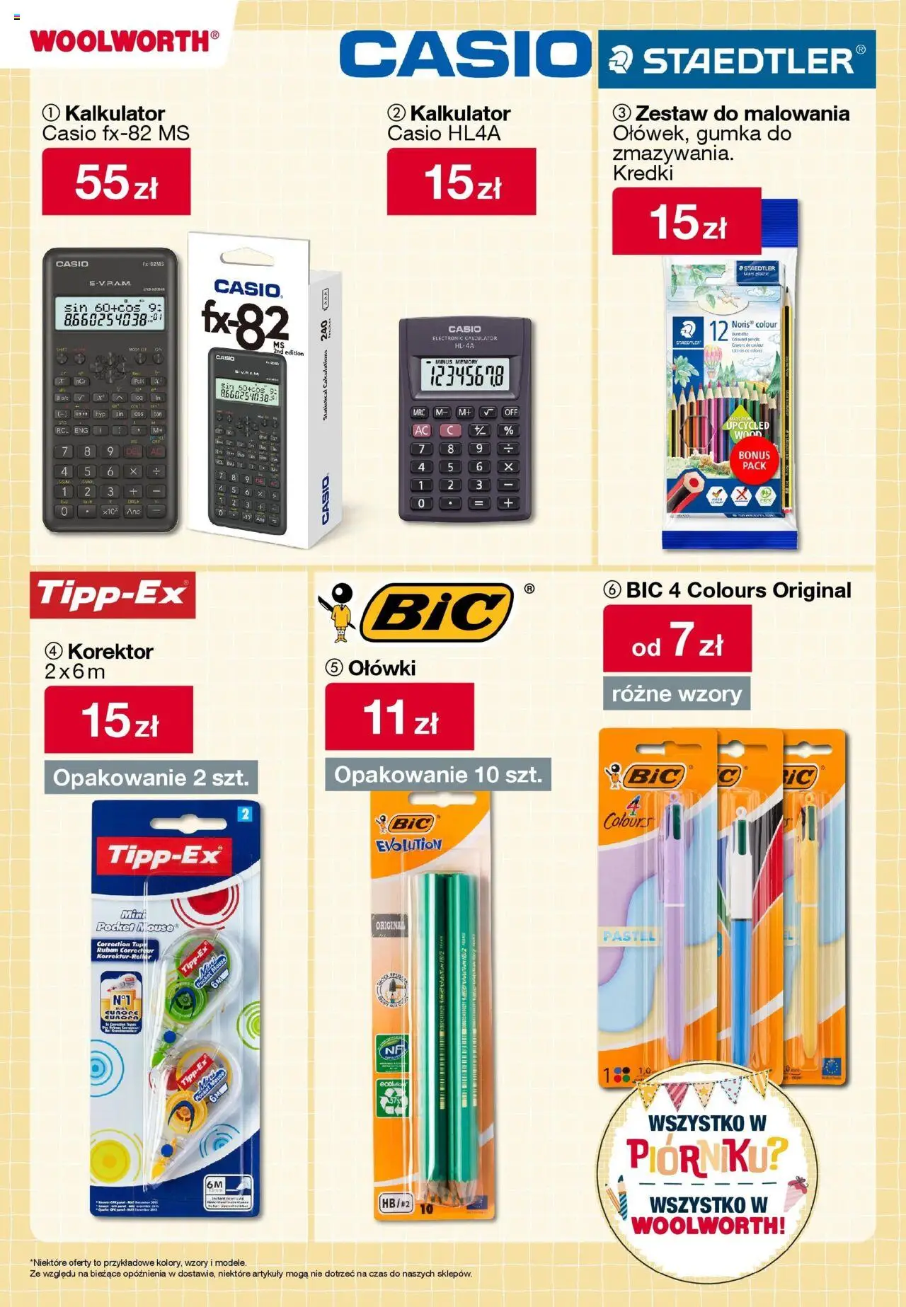 Woolworth Gazetka od 22.08.2025 | Strona: 17 | Produkty: Kalkulator, Korektor