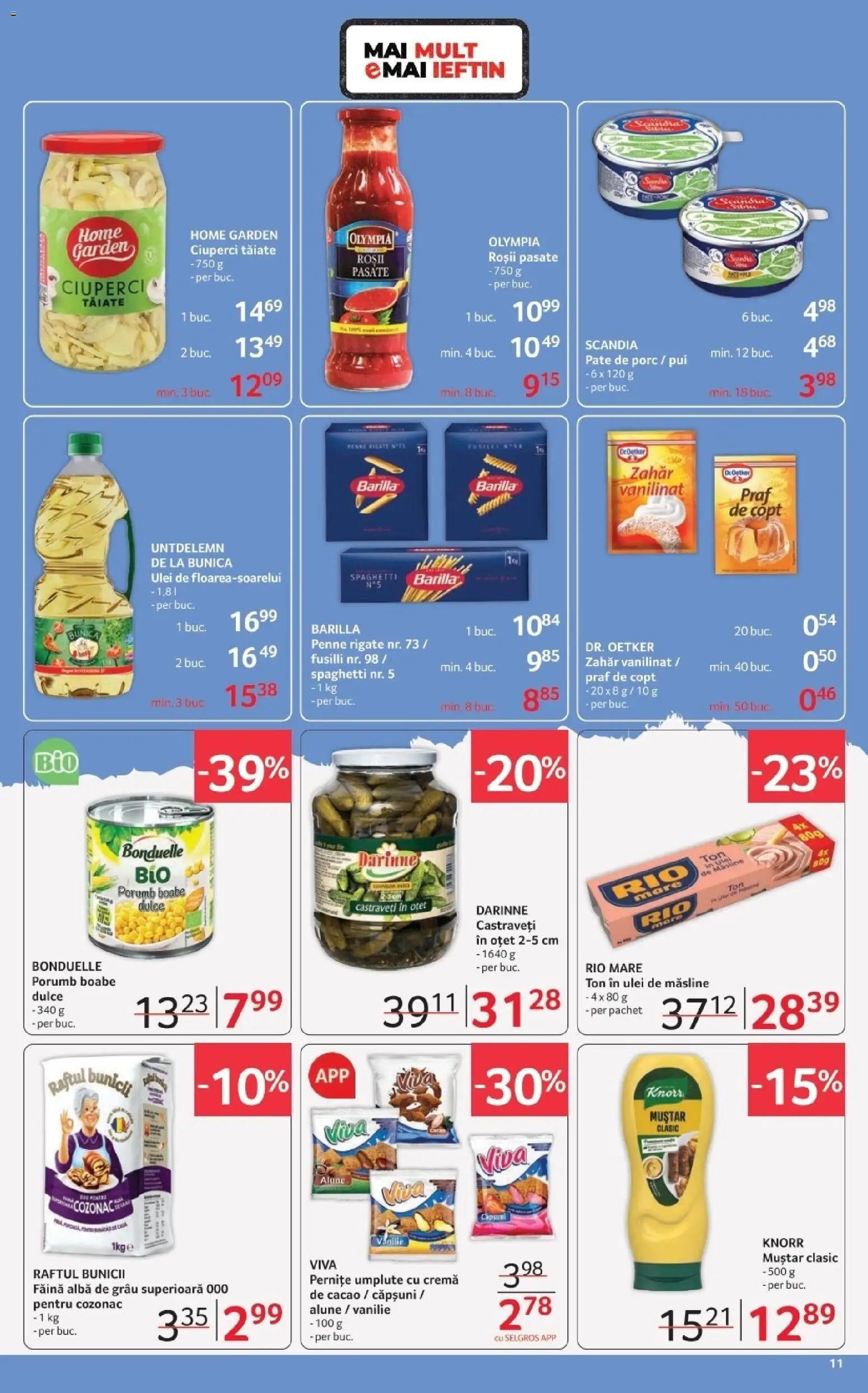 Noul catalog Selgros – valabil de la 20.03.2026 | Pagină: 11 | Produse: Pate, Alune, Făină, Cacao