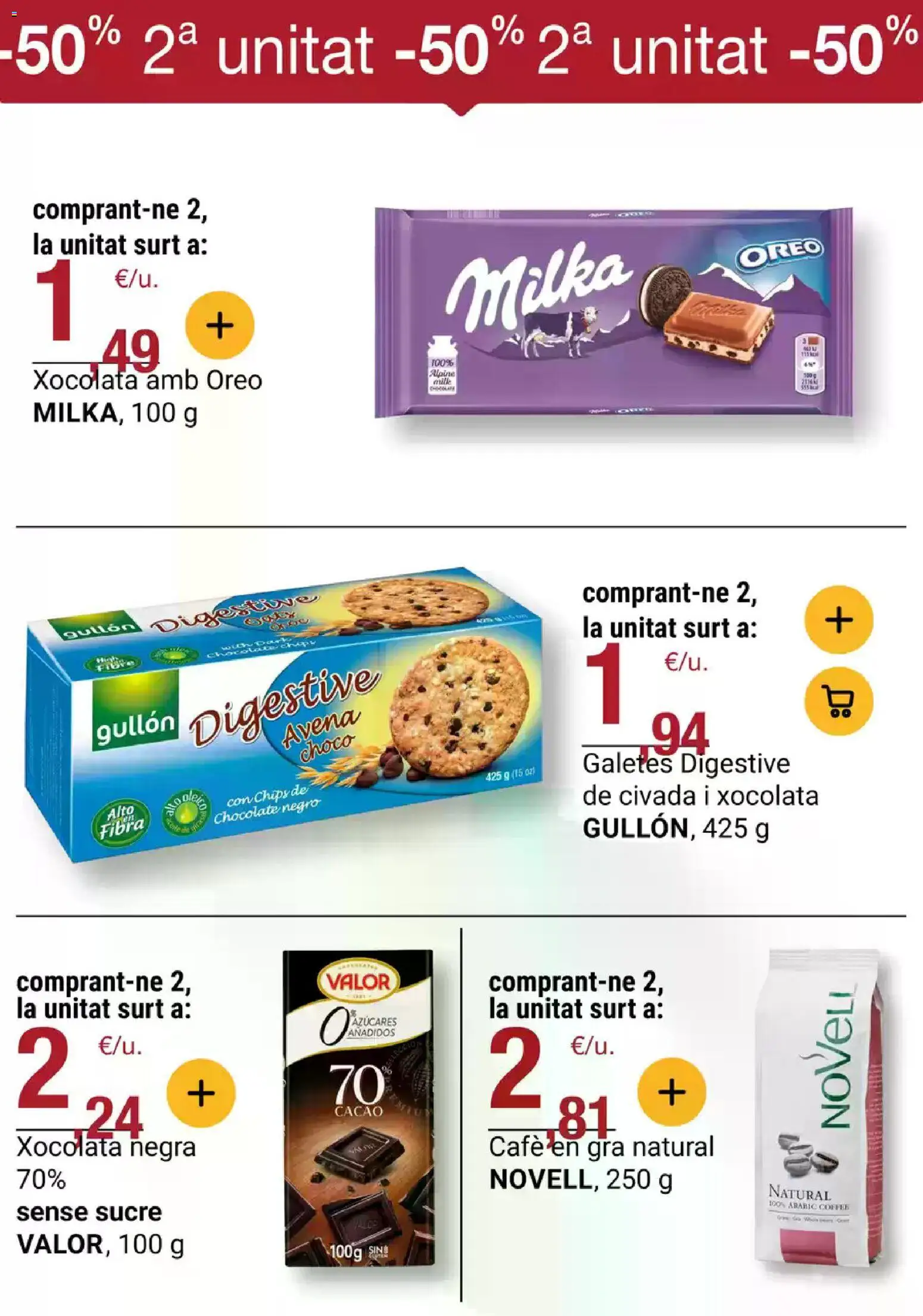 Bonpreu folleto │ válido desde el 21.10.2025 | Página: 17 | Productos: Café, Chocolate, Φρυγανιές σικάλεως